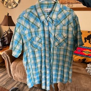 Wrangler Wrancher SS pearl snap size XXL